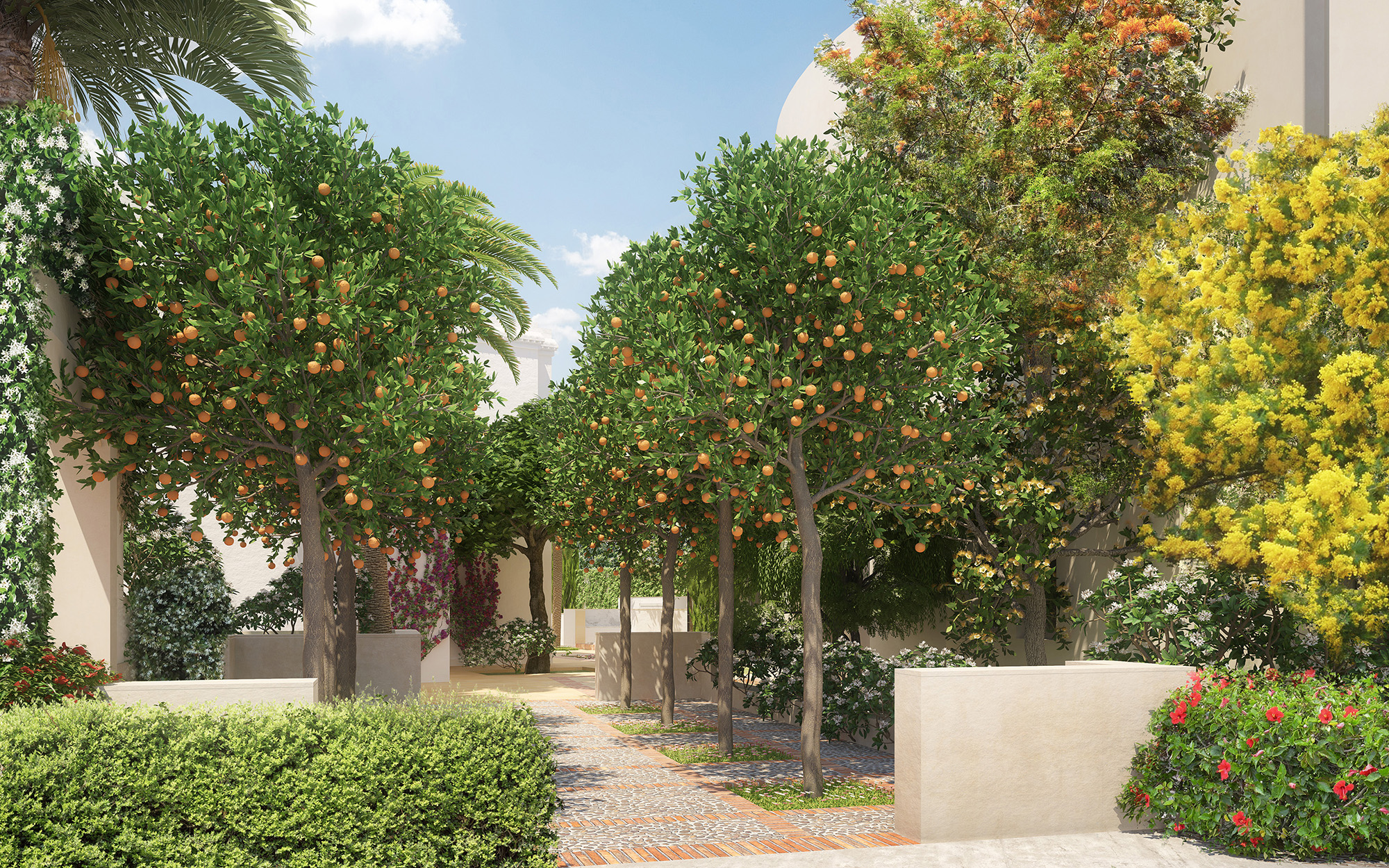 Jardines Villa Mourida — Residencial en Argelia (2013)